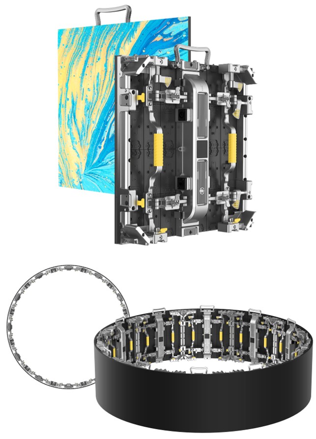 Flexy D LEDsingle panel and a ring shape.